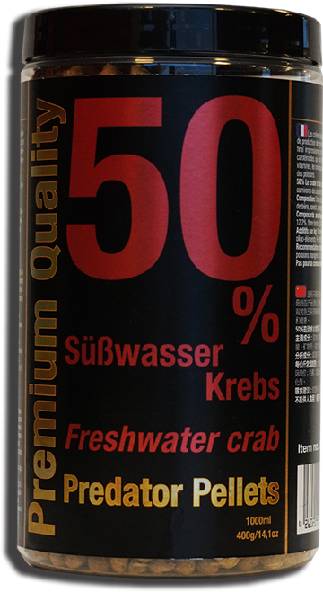 50% Freshwater Crab Predator Pellets